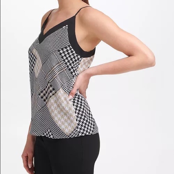 New Calvin Klein Patchwork Print Camisole top - Picture 3 of 10